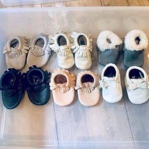6 pairs of shoes or moccasins for girls! Freshly Picked (5), First steps (1)